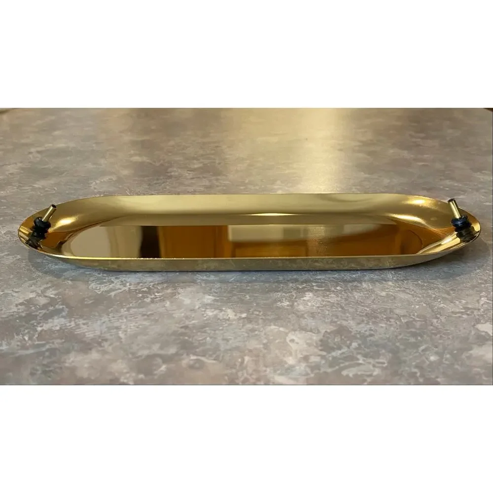 Brass (plated) Double Incense Holder Trinket Tray